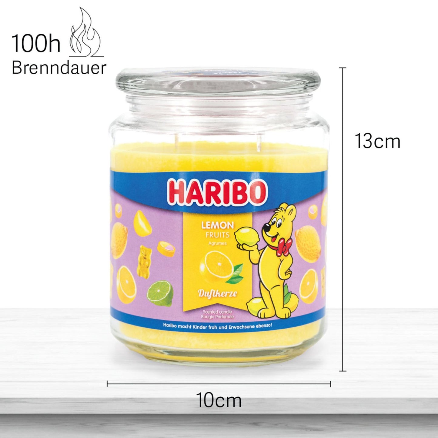Large Glass Jar Scented Candle – Sweet Fragrance