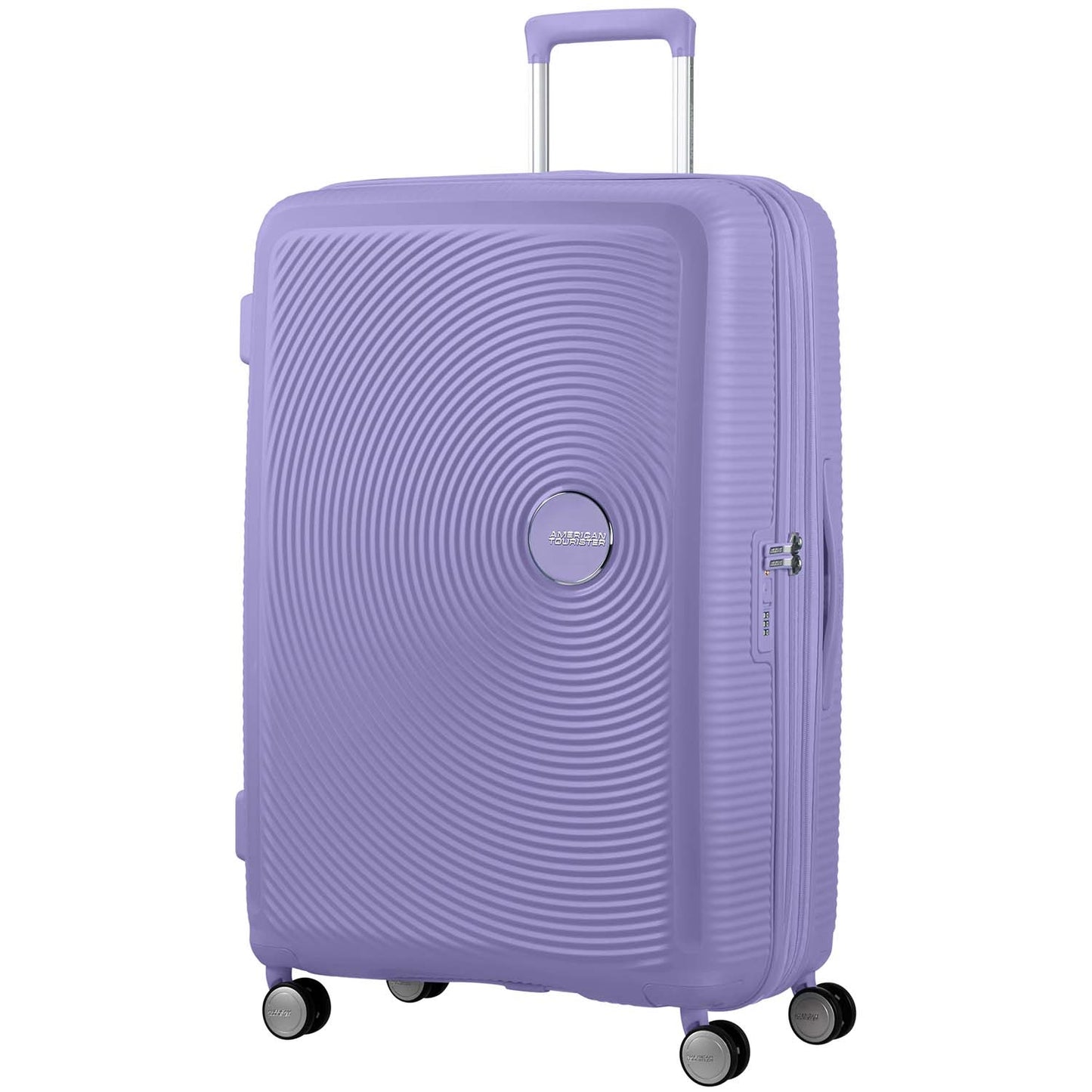 Large Lavender Expandable Suitcase, 77 cm