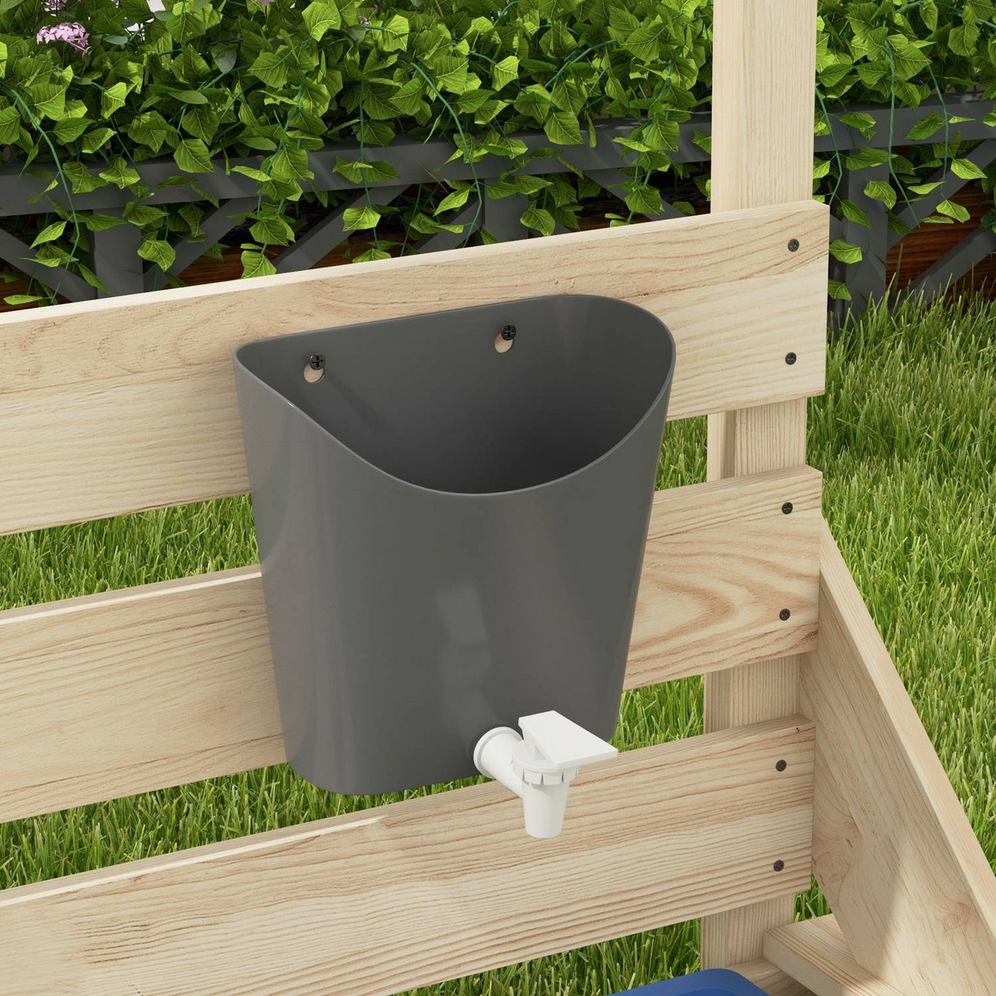 Wooden sandbox with lid - Ship design, 180x103x144.5 cm