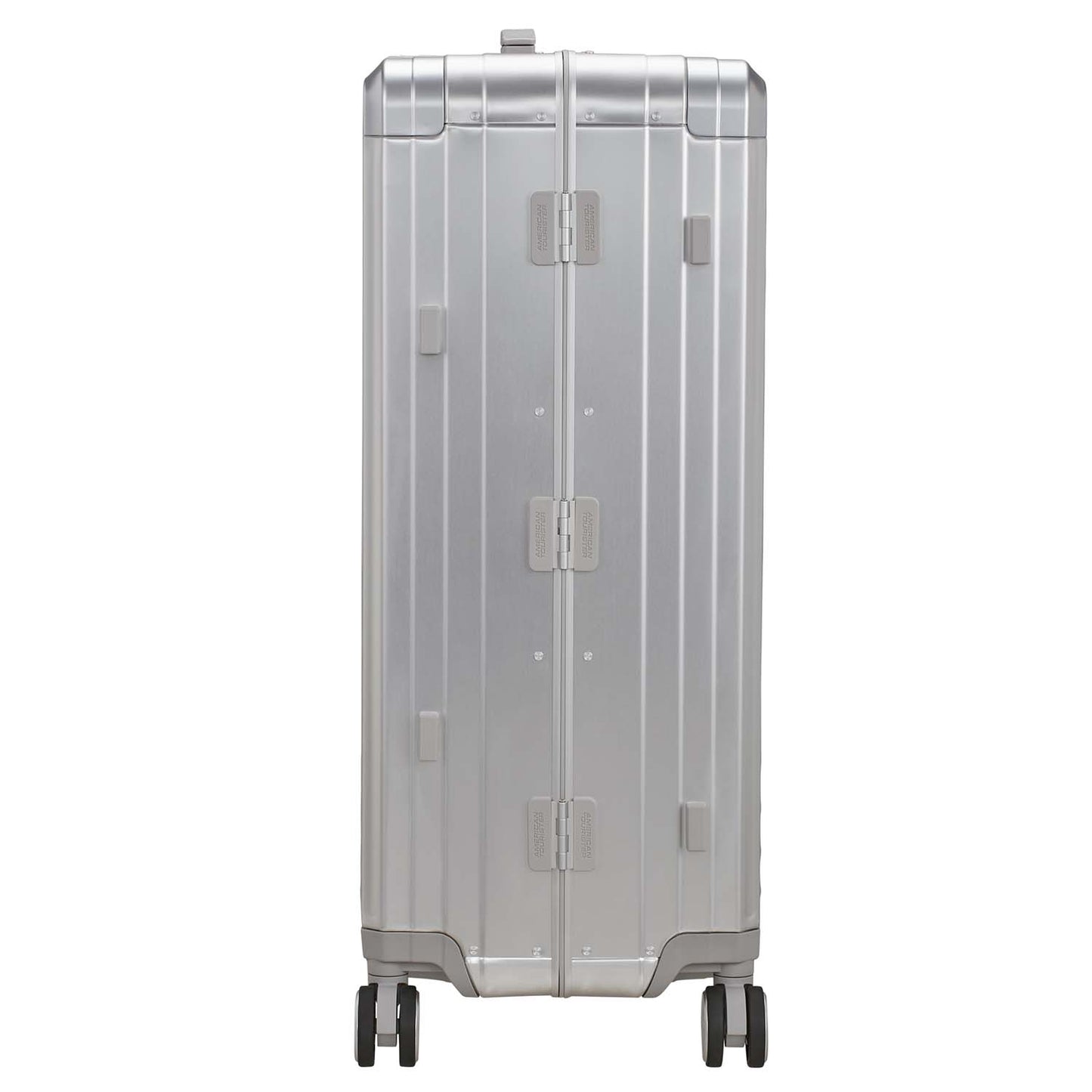Large Silver Aluminum Suitcase with TSA Lock, 77 cm