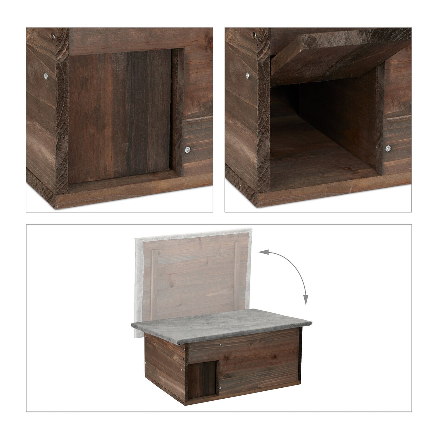 Large Wooden Hedgehog House