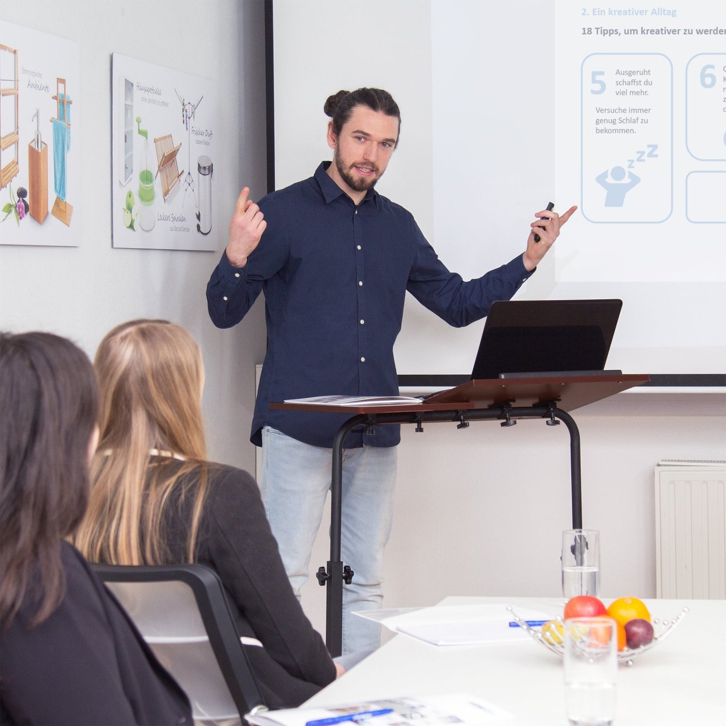 Large adjustable laptop table