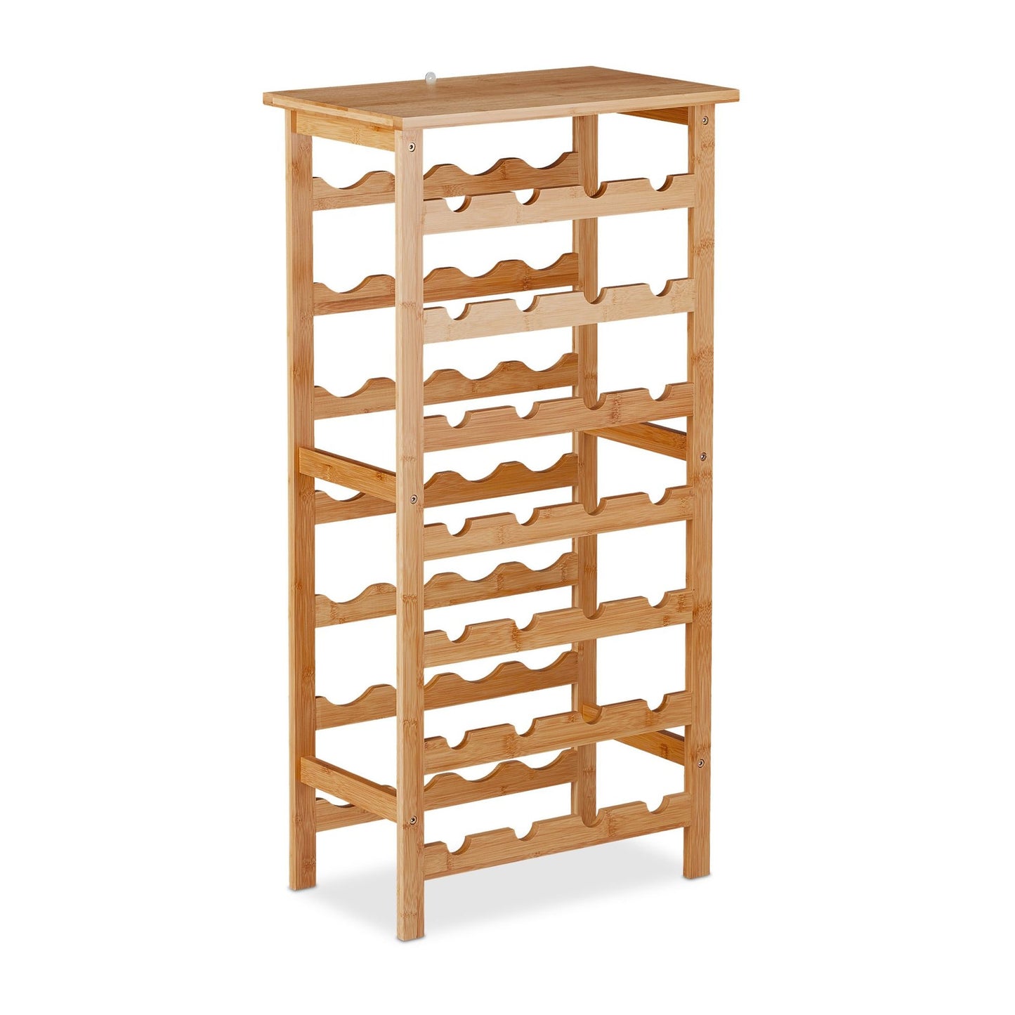 Large bamboo wine rack