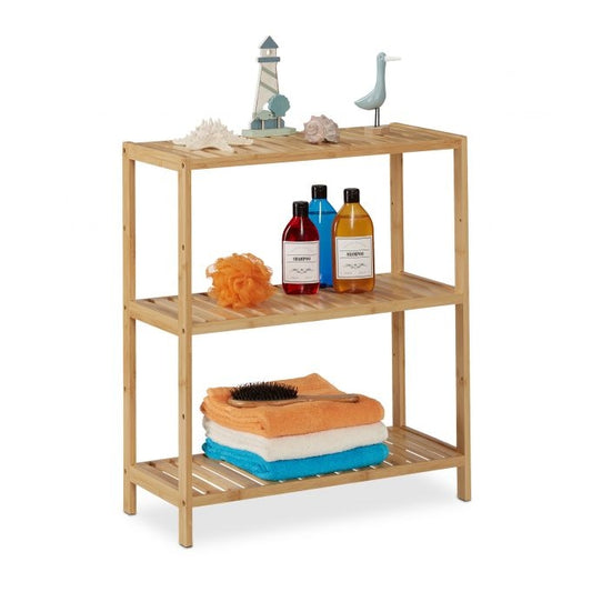 Large bathroom shelf with 3 shelves