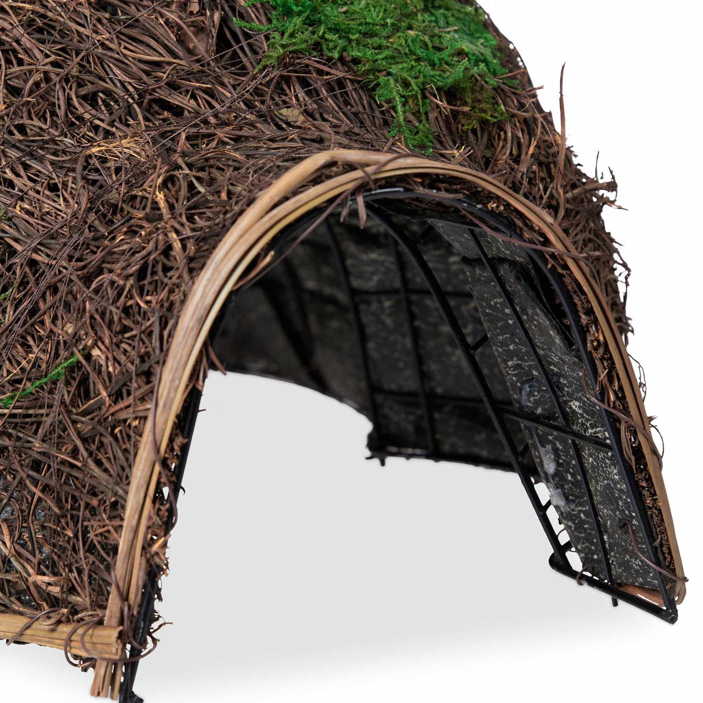 Large hedgehog house made of straw