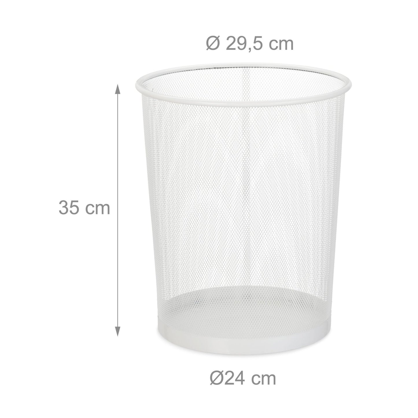 Large metal trash can