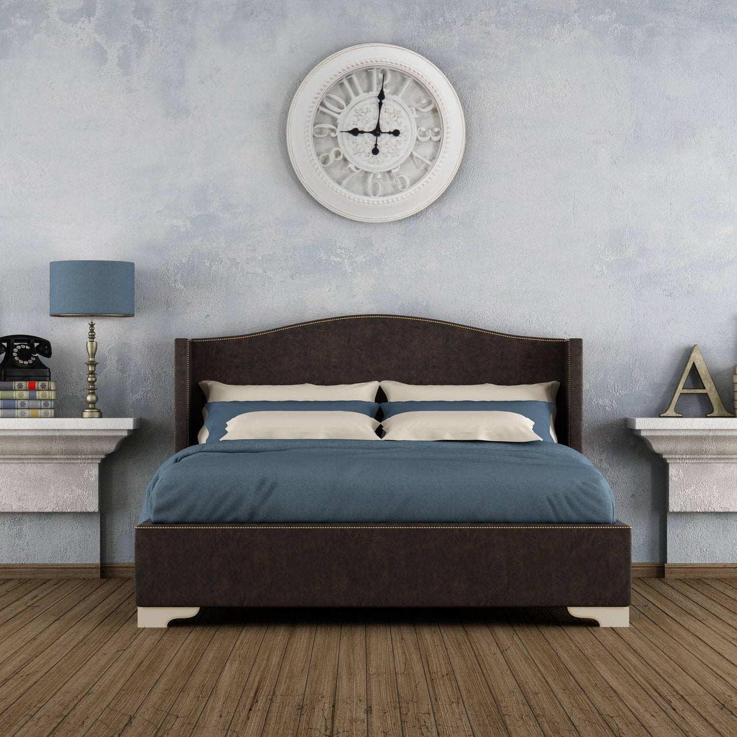 Large wall clock in nostalgic design