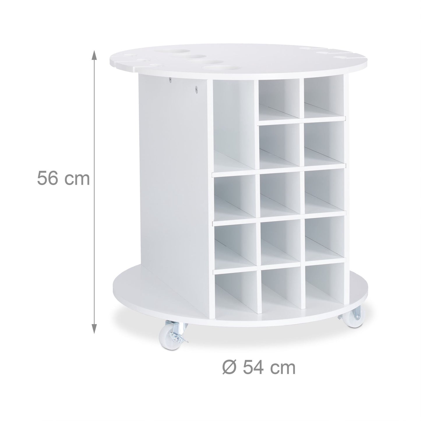 Large wine rack on wheels