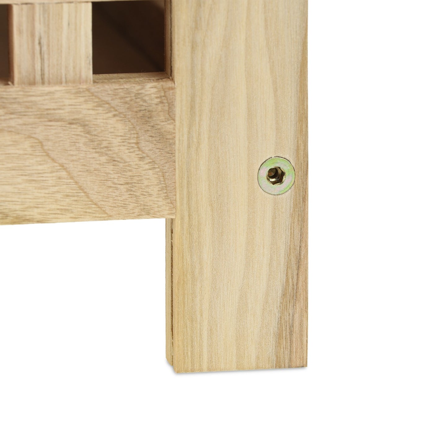 Laundry Basket with Seat Walnut