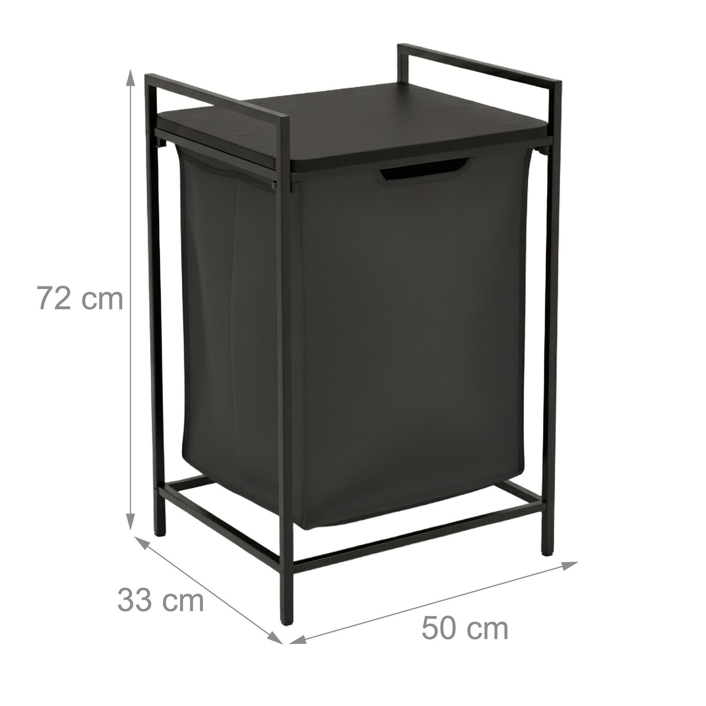 Laundry Hamper with Shelf and Removable Liner
