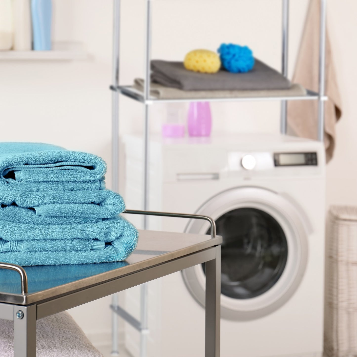 Laundry Rack with 3 Shelves