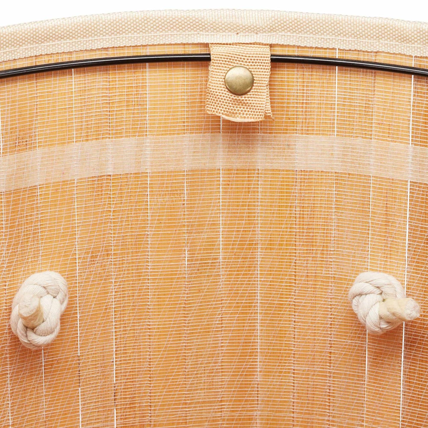 Laundry basket bamboo round