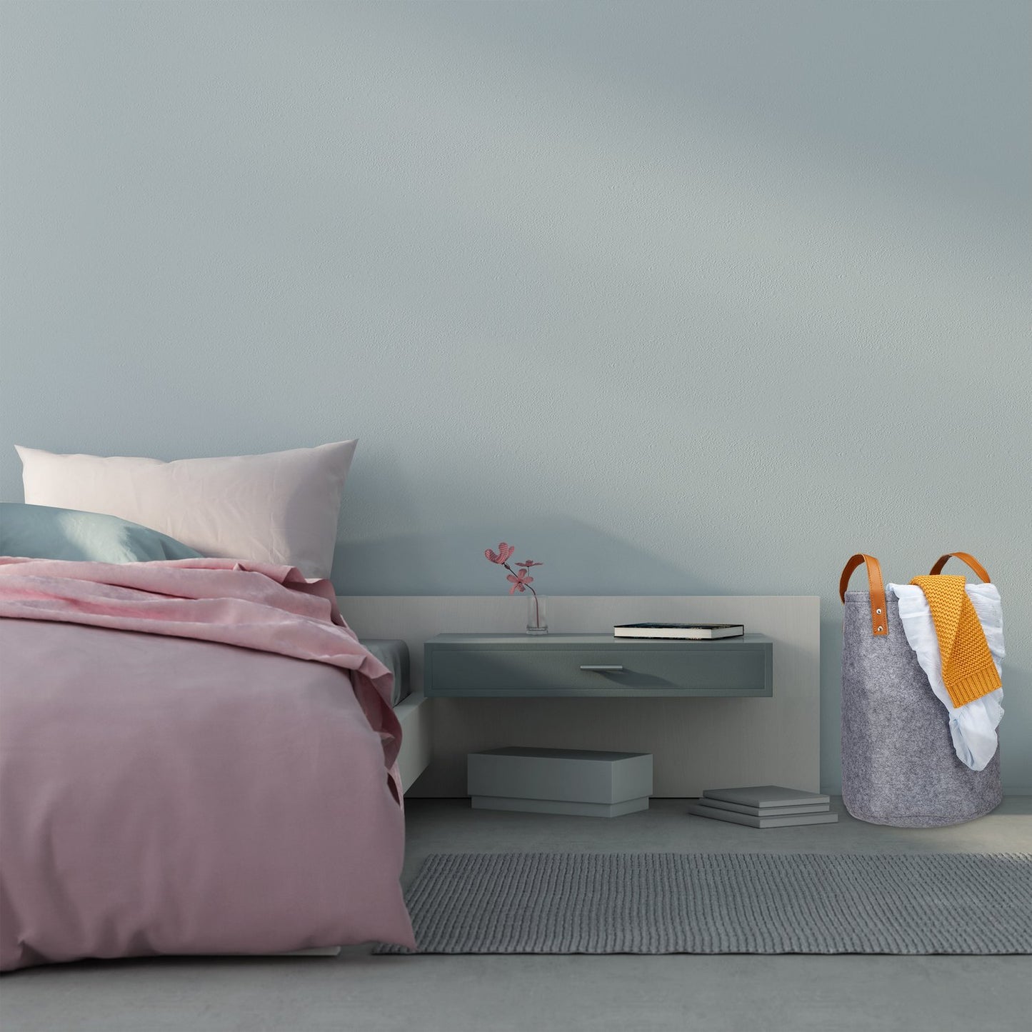 Laundry basket blanket portable