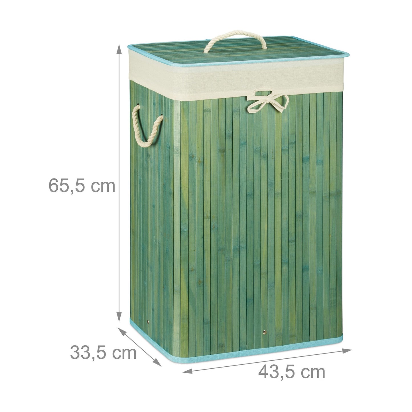 Laundry basket corner bamboo