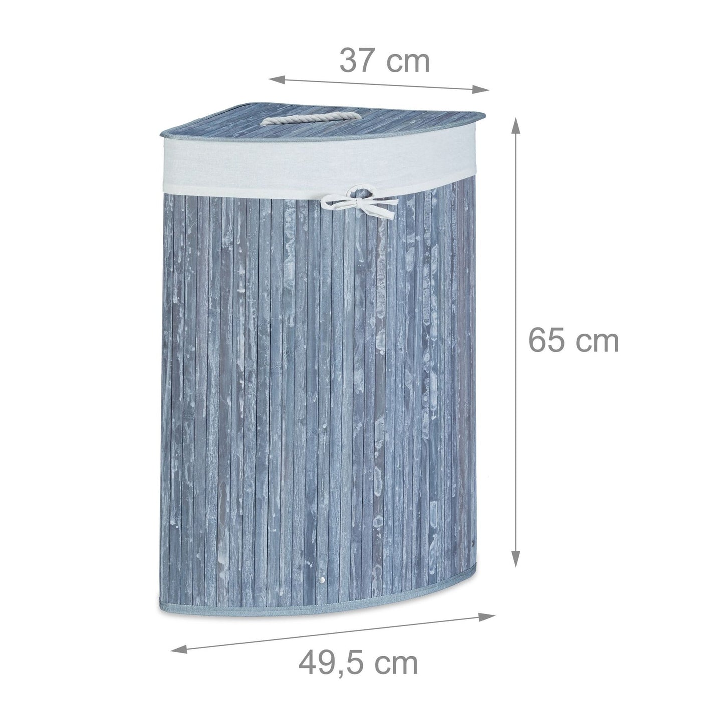 Laundry basket corner bamboo