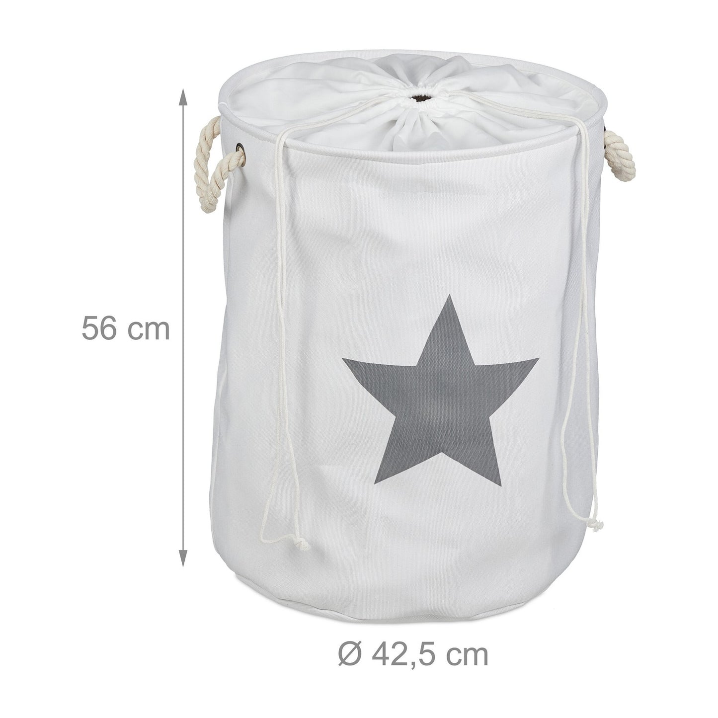 Laundry basket fabric with star