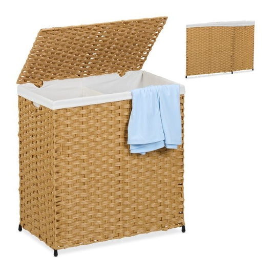 Laundry basket in rattan look 110 L
