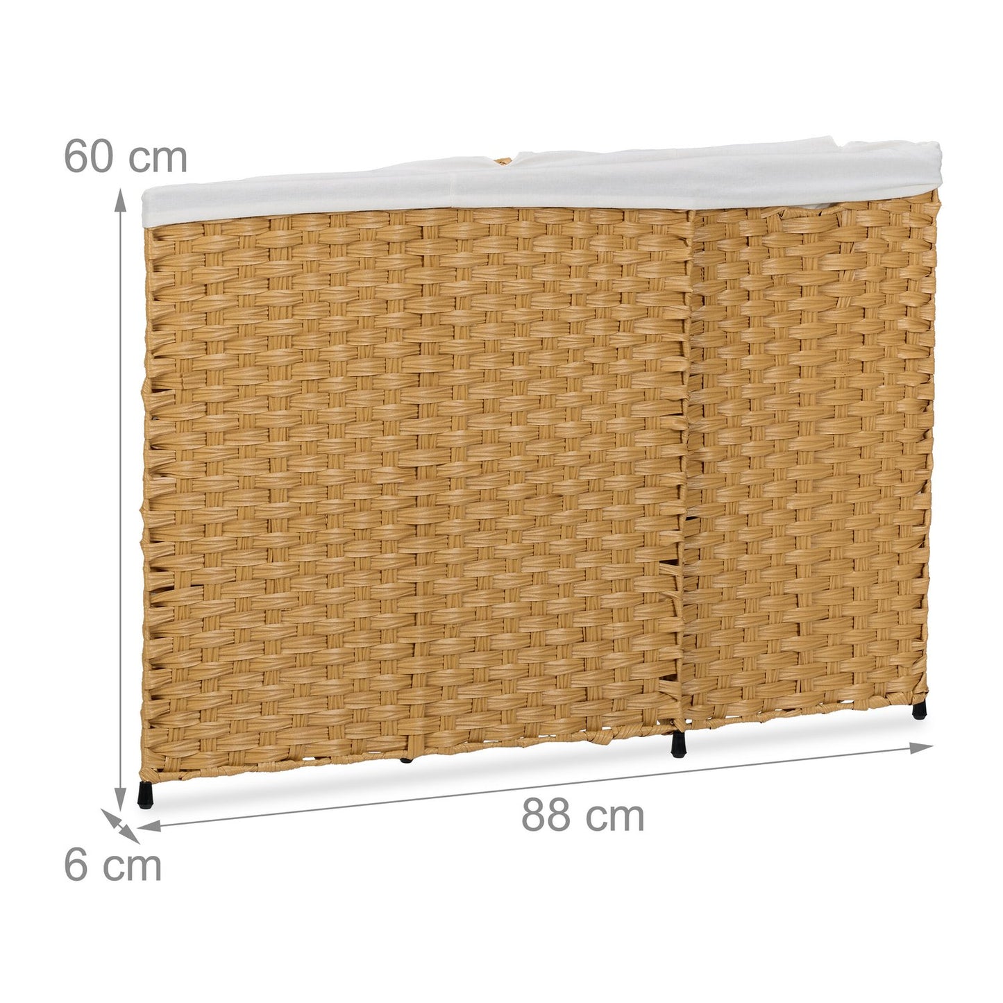 Laundry basket in rattan look 110 L