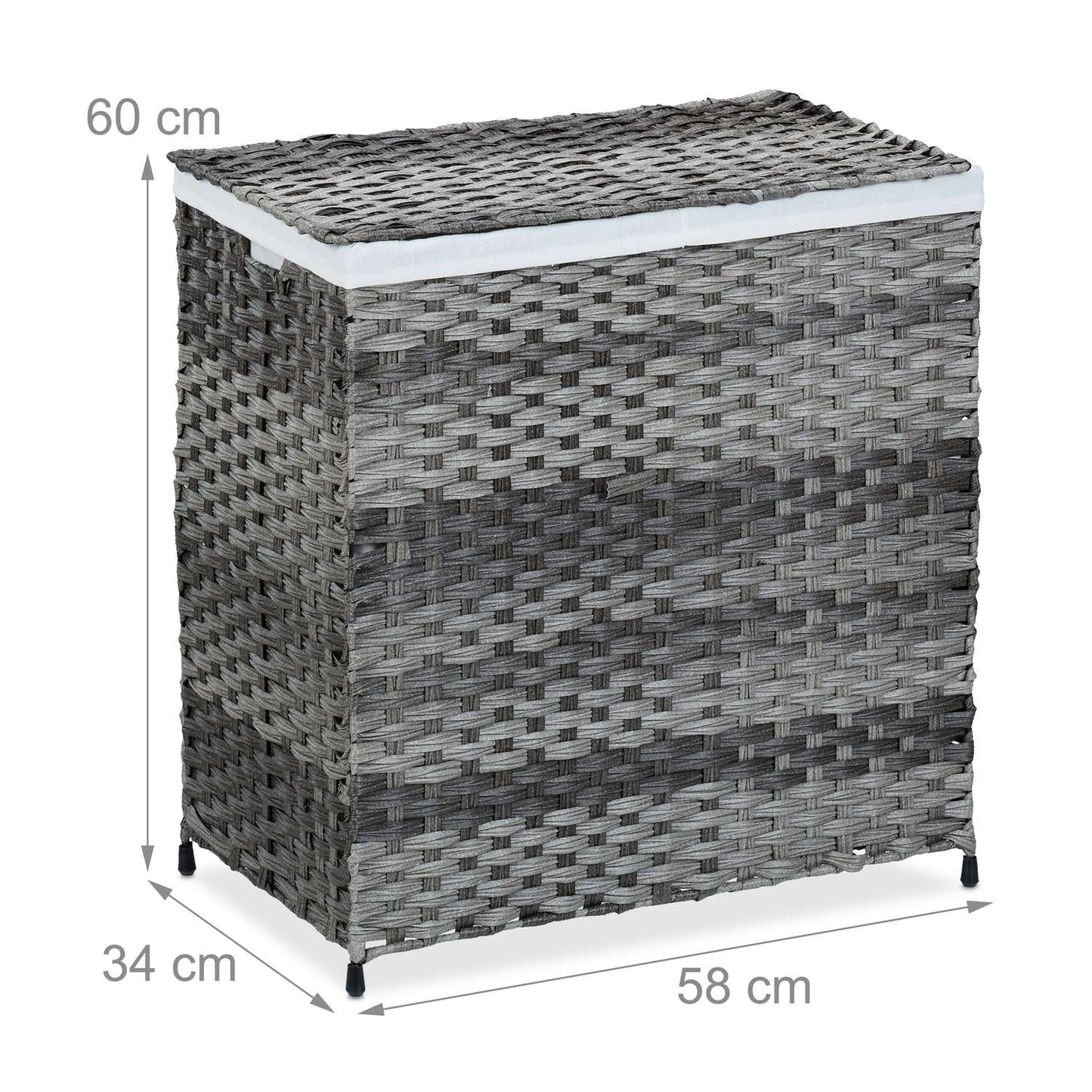 Laundry basket in rattan look 110 L