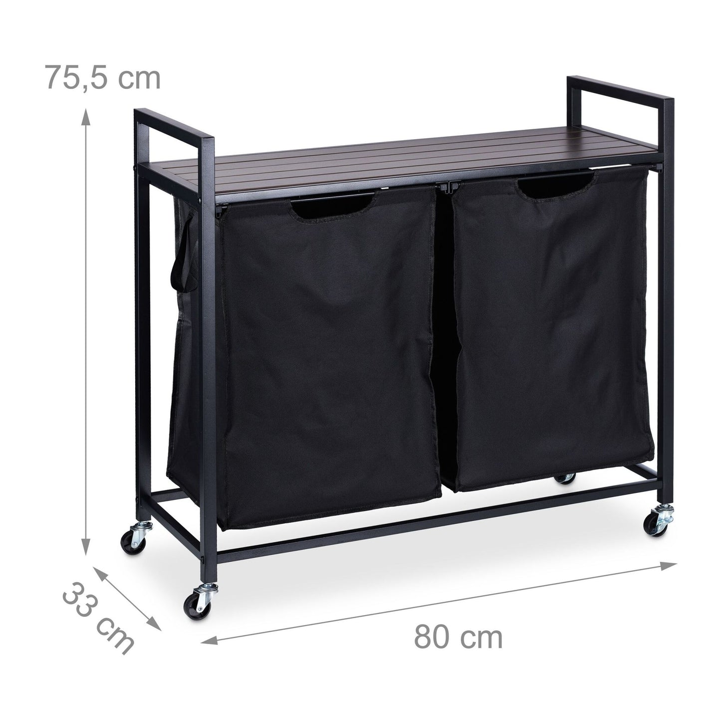 Laundry basket stand with shelf