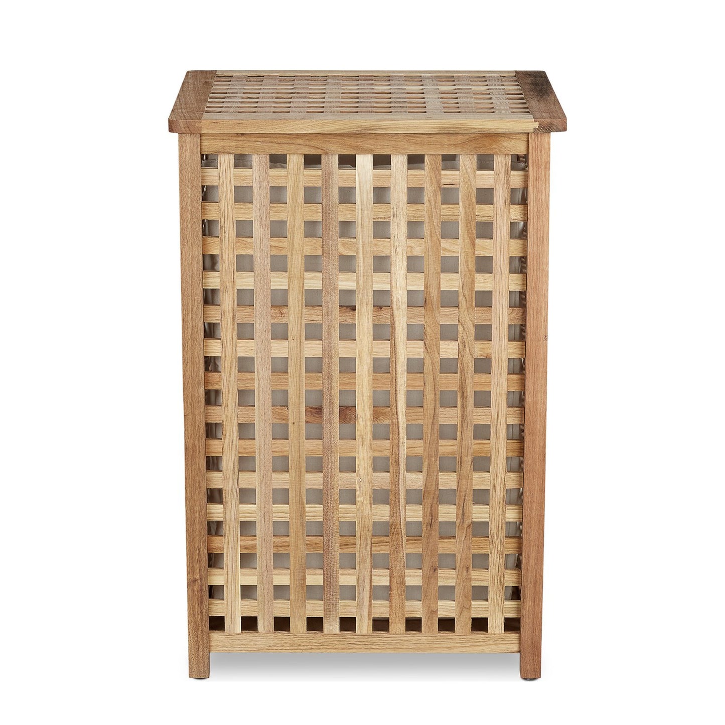 Laundry basket walnut wood