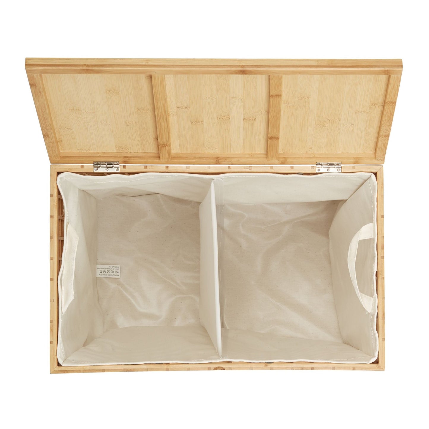 Laundry basket with 2 compartments