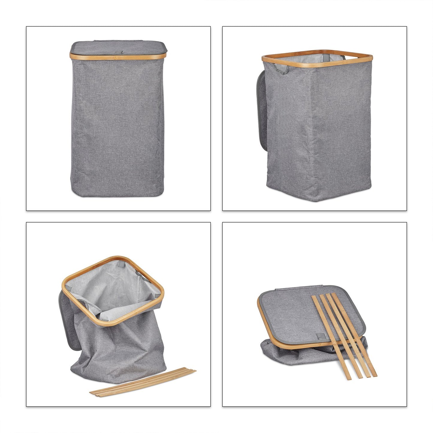 Laundry basket with lid square
