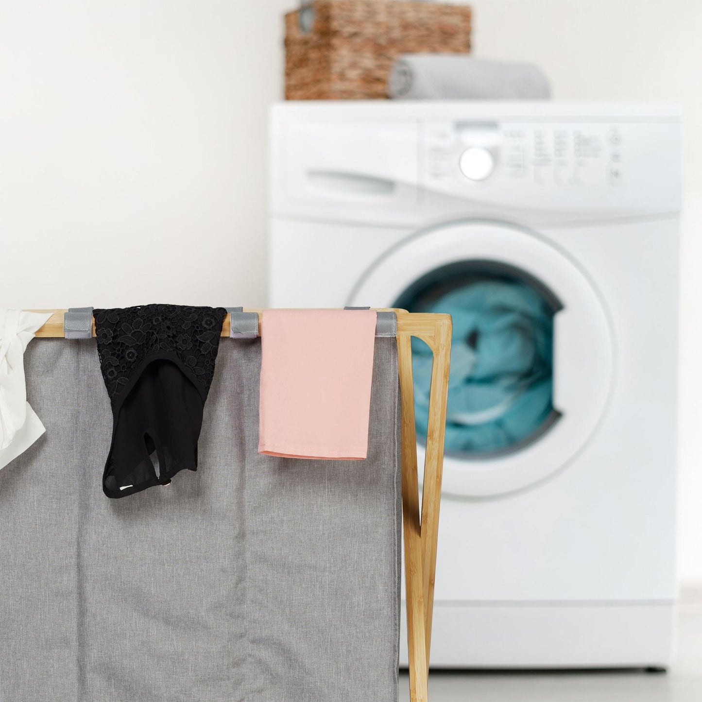 Laundry sorter 3 compartments foldable