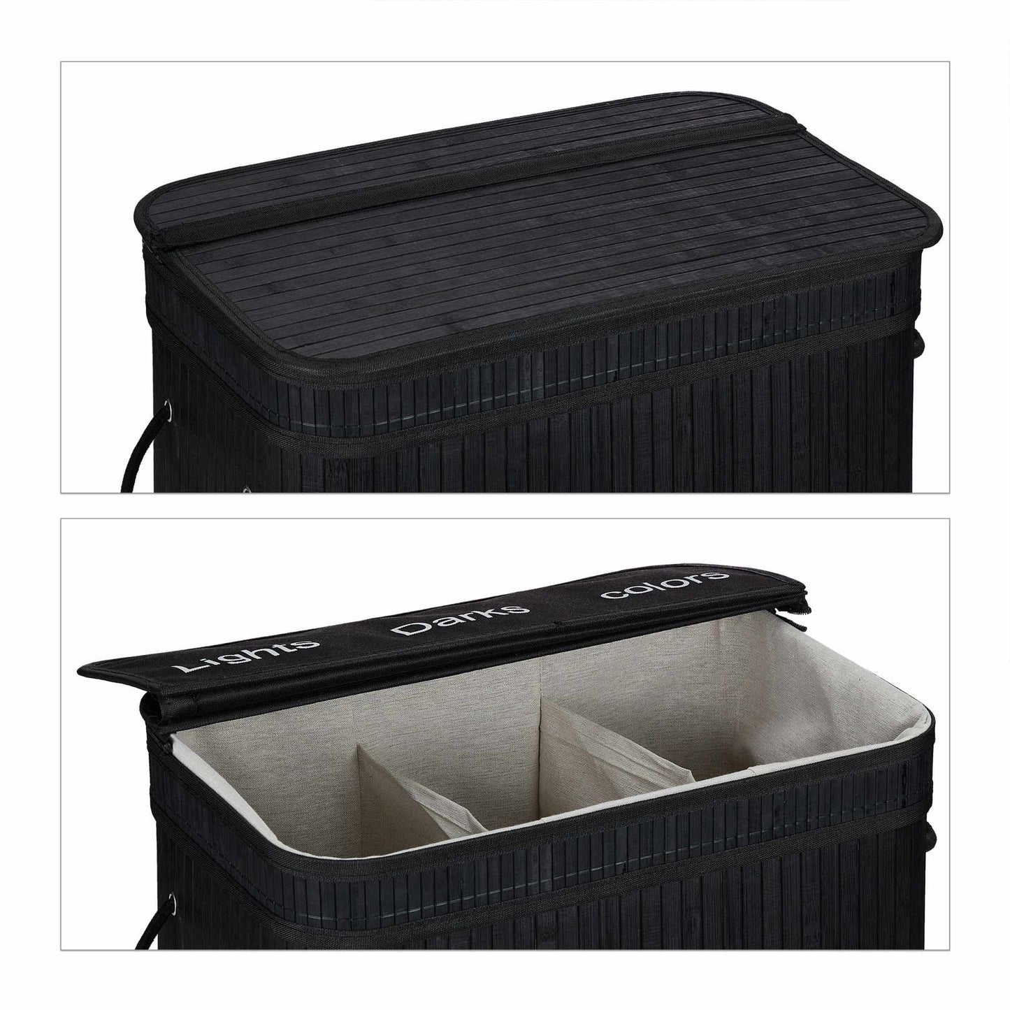 Laundry sorter in bamboo
