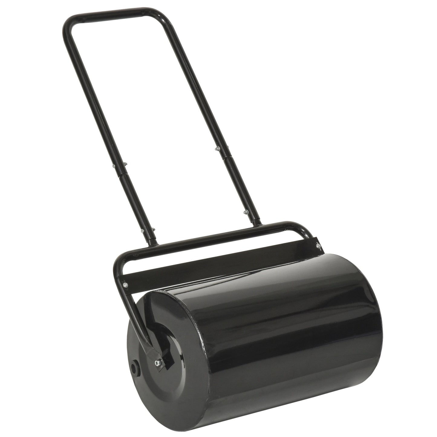Grass roller with U-handle, metal, 38L capacity