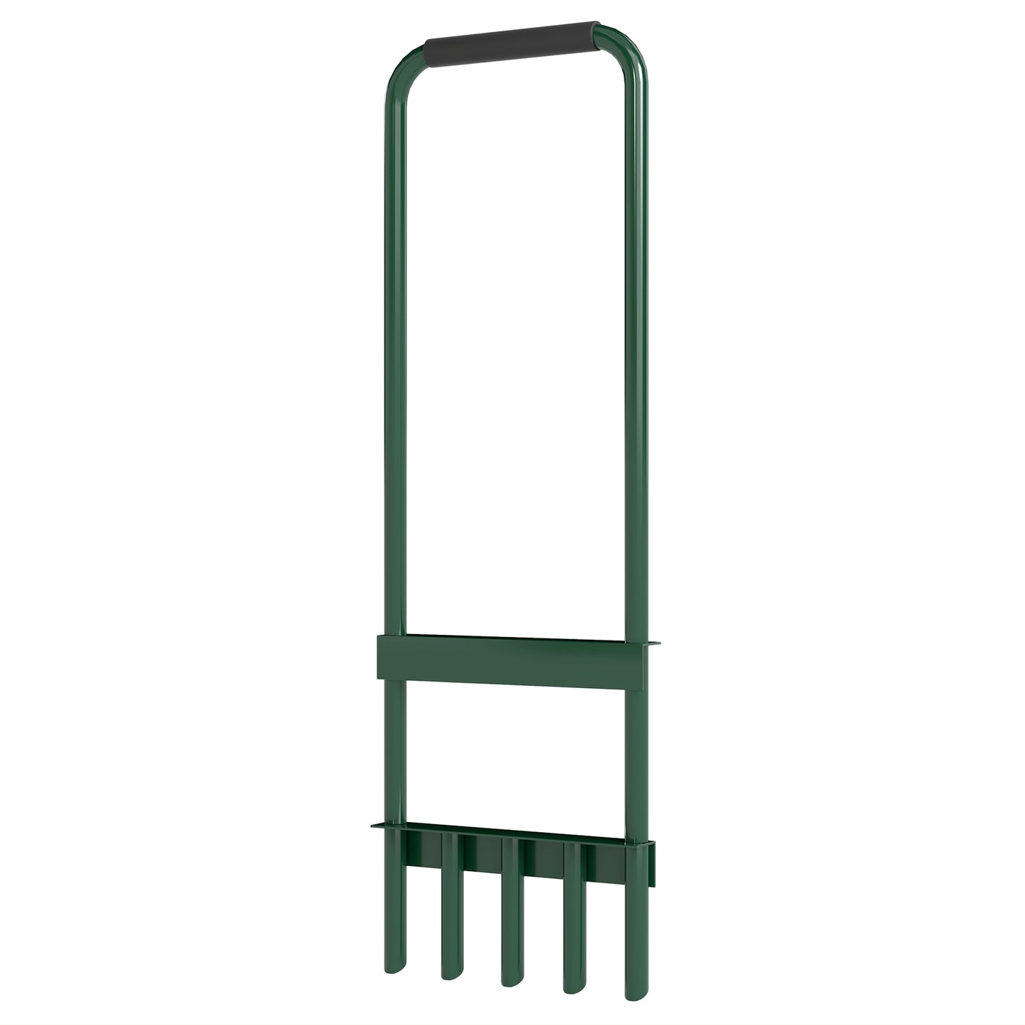 Manual lawn aerator, 30 cm wide, non-slip handle