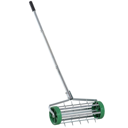 Adjustable Lawn Aerating Roller with Spike - Hand Trimmer
