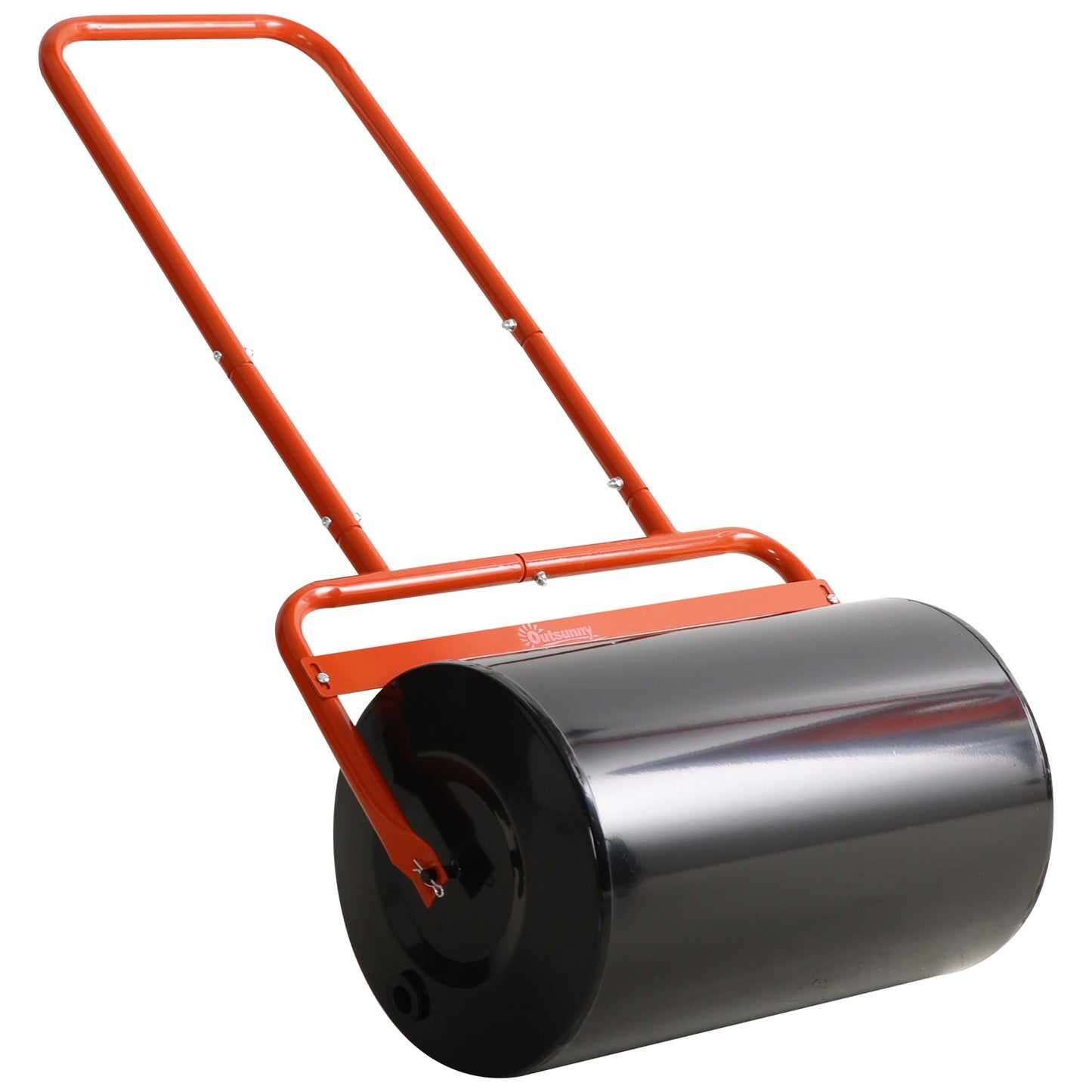 Grass roller 50cm, Steel, Fill with water or sand, Red