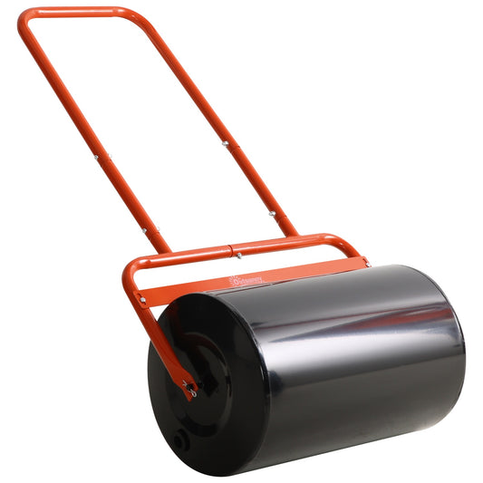 Grass roller 50cm, Steel, Fill with water or sand, Red