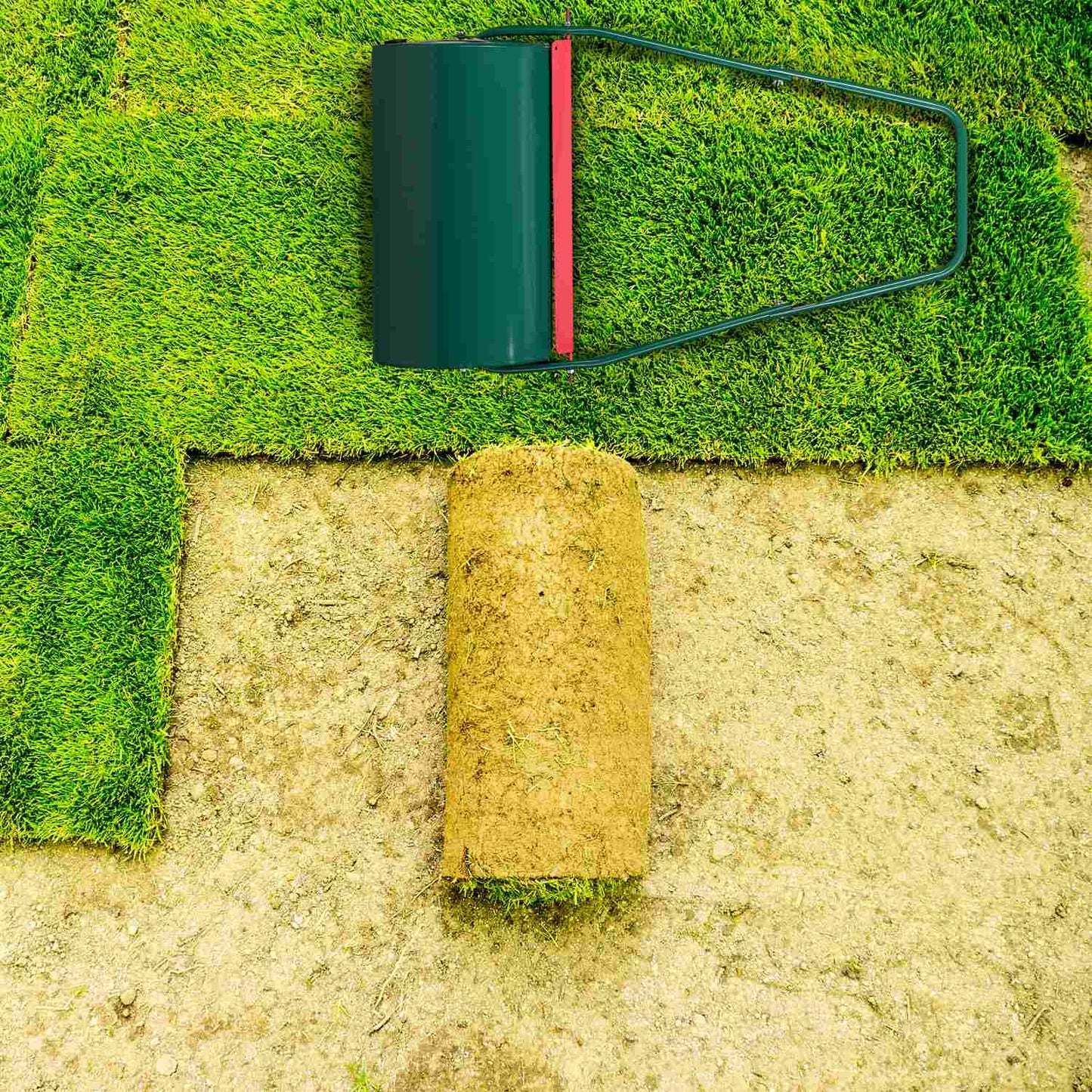 Lawn roller fillable