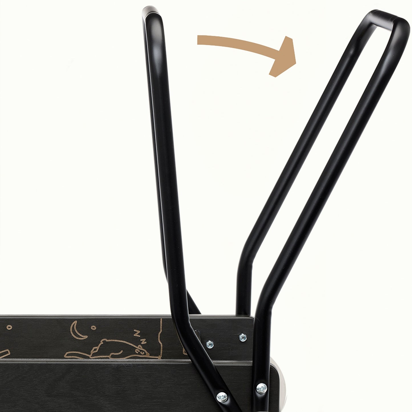 Learn to walk carriage black premium