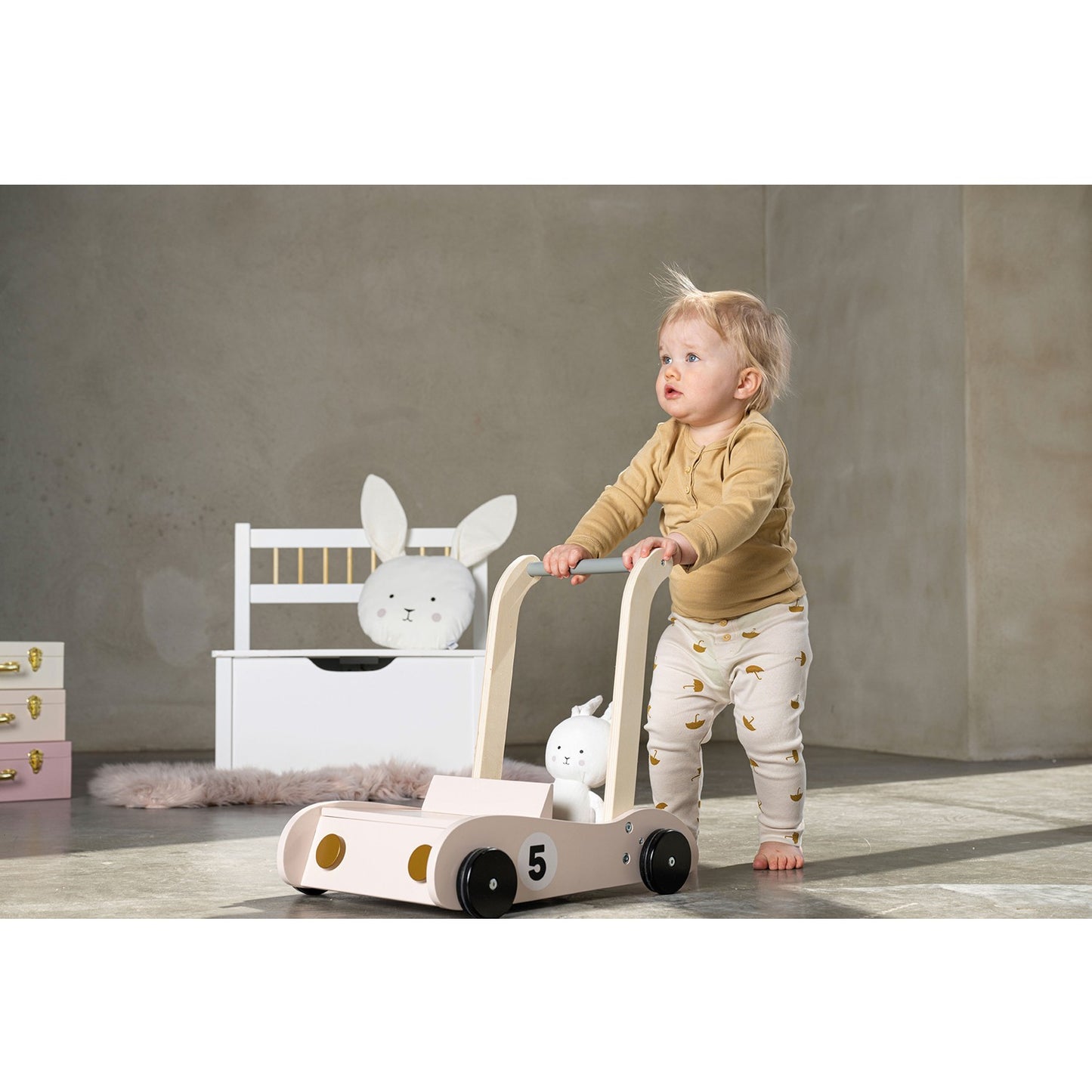 Learn-to-walk-cart bunny