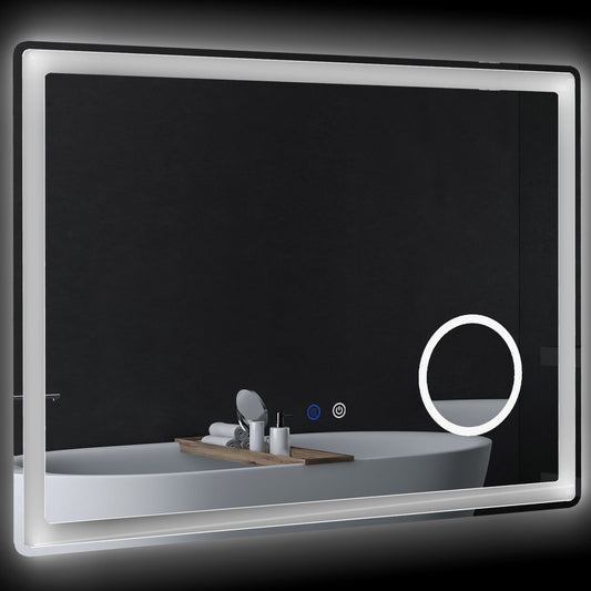 LED bathroom mirror with 3X magnification, Touch, Anti-Fog