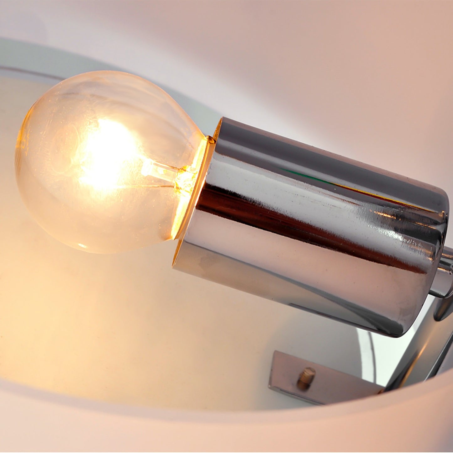 LED ceiling lamp, 3-bulb, E27 40W, warm white, Ø64cm
