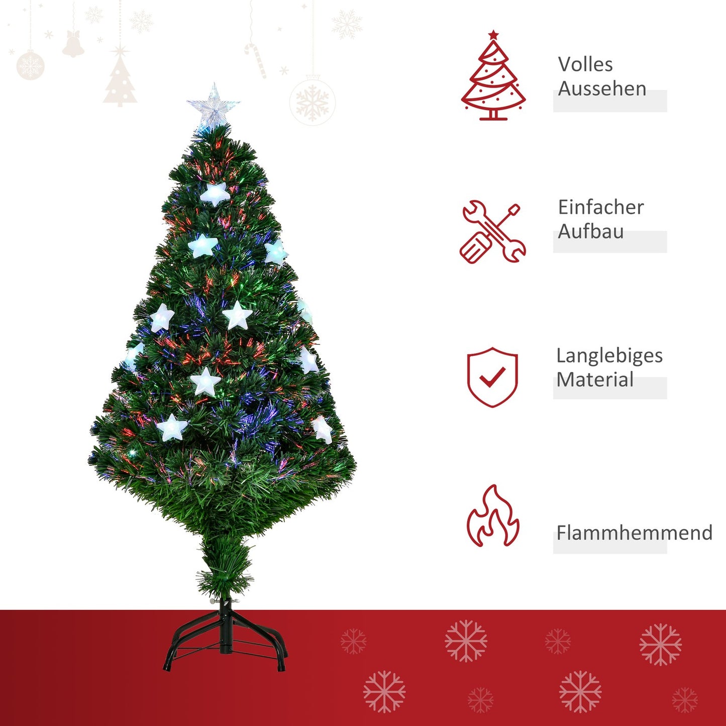 120 cm LED artificial Christmas tree with 16 lights