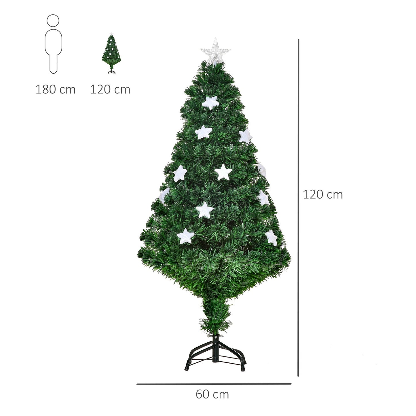 120 cm LED artificial Christmas tree with 16 lights