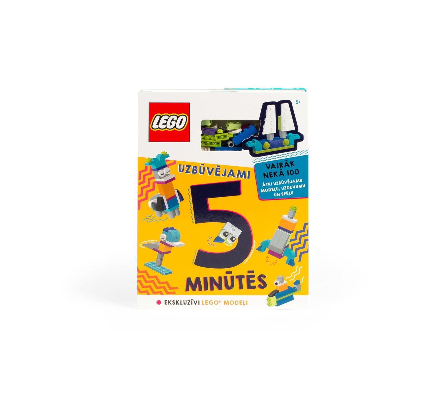 Lego Iconic Activity Book "5-Minute Builds"- Latvian