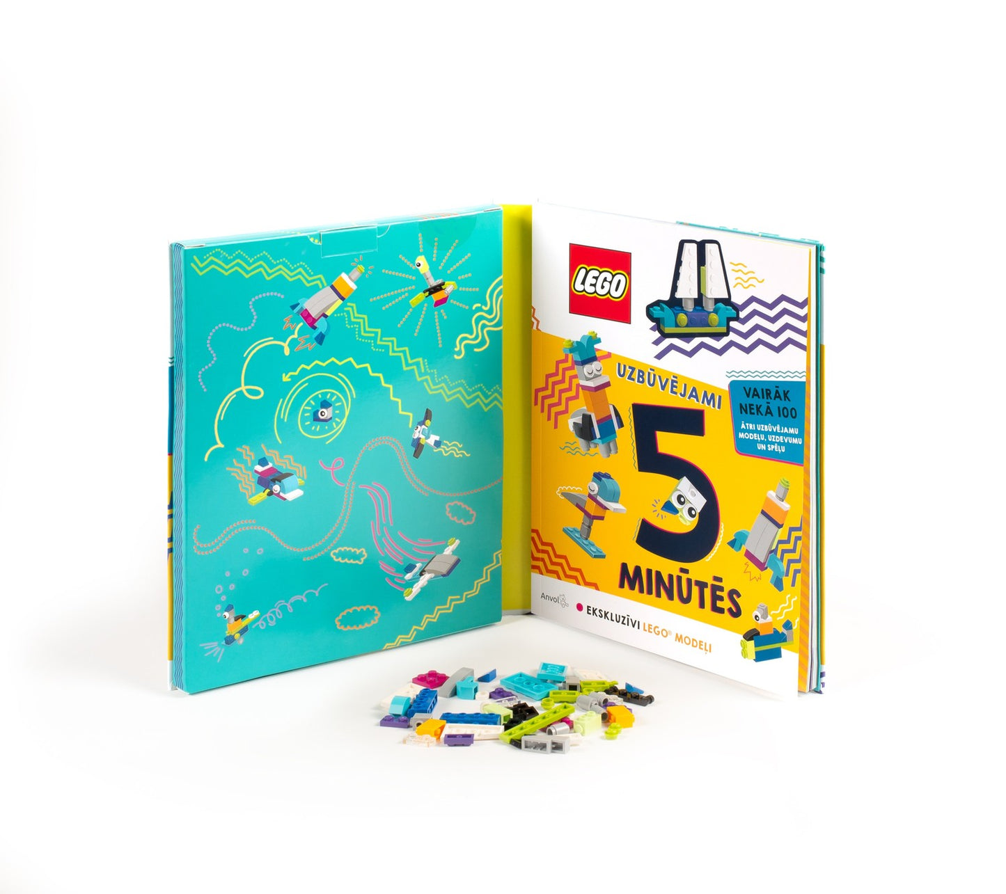 Lego Iconic Activity Book "5-Minute Builds"- Latvian