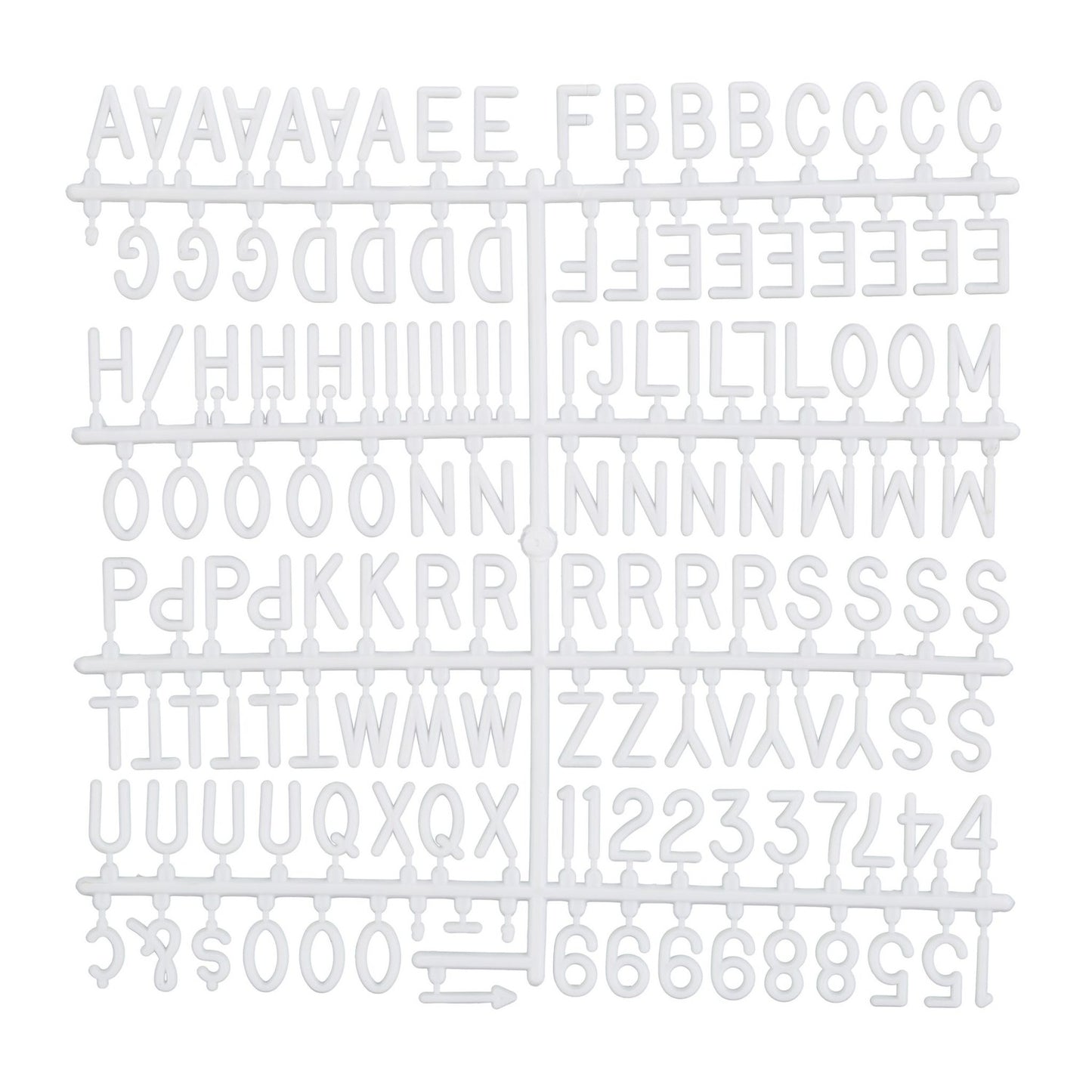 Letter Board 30x30 cm – 145 Characters, Framed