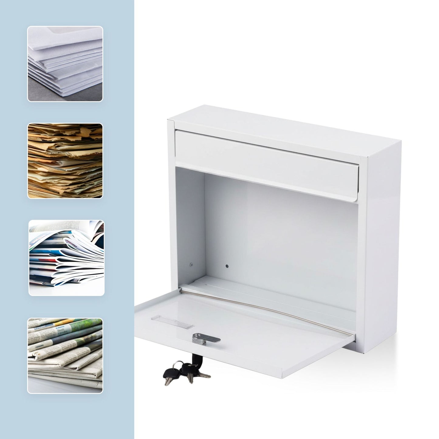 Letterbox, Wide Slot, Weatherproof Metal