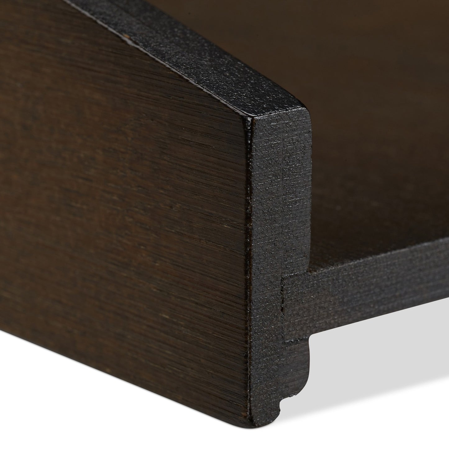Letterbox bamboo dark brown