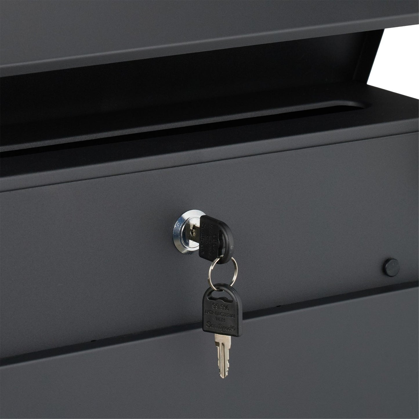 Letterbox with Newspaper Tube – Wall-Mounted Iron Design