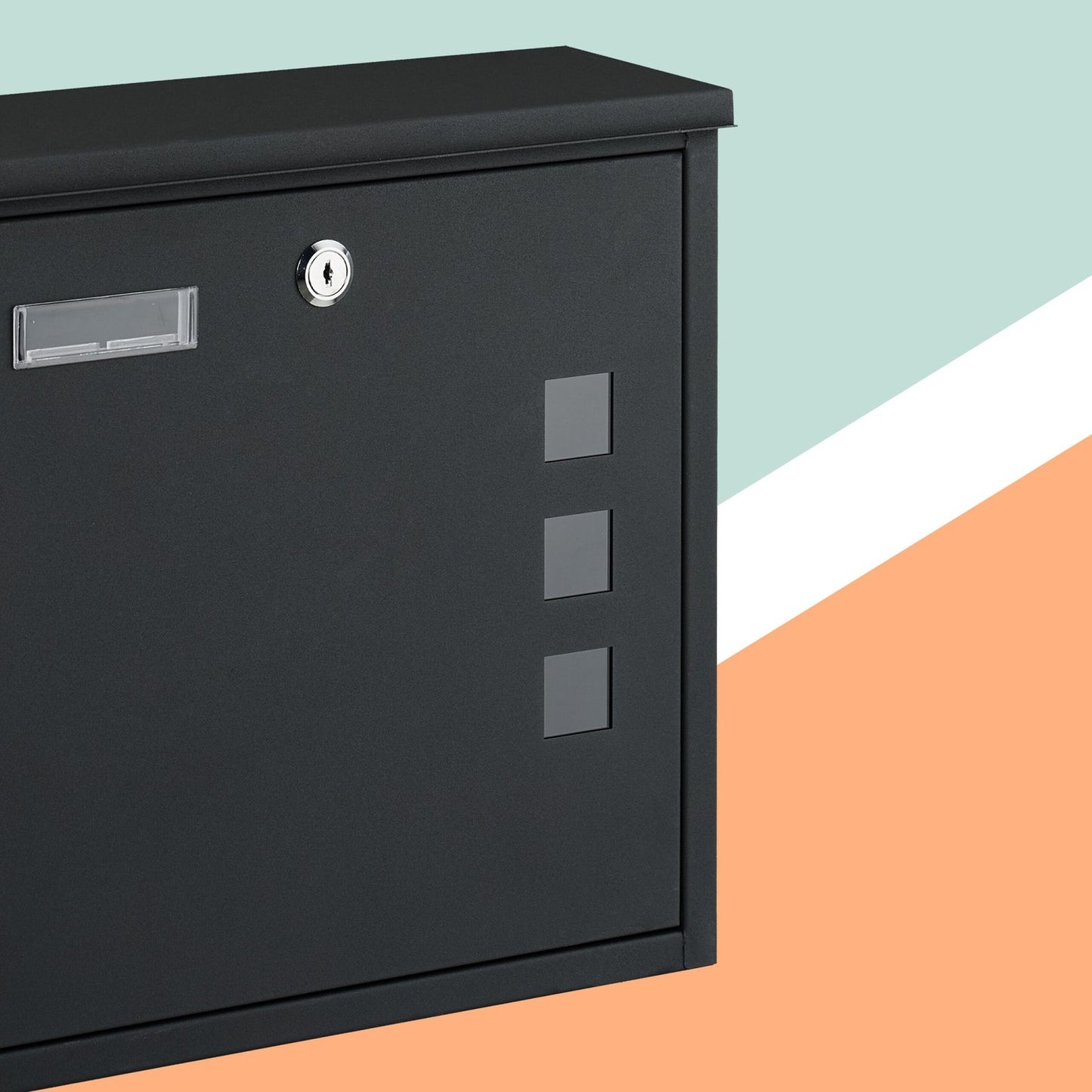 Letterbox with Viewing Window – Wall-Mounted, Iron, C4 Slot