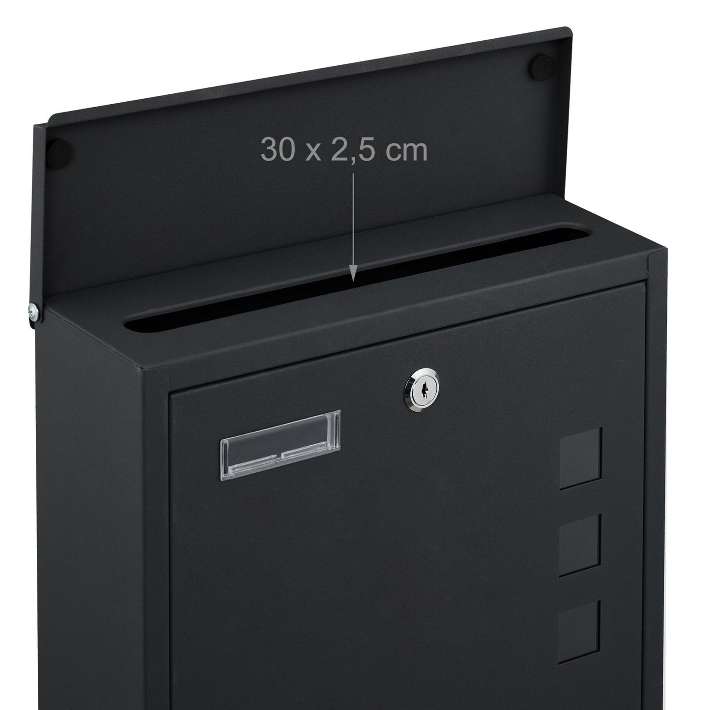 Letterbox with Viewing Window – Wall-Mounted, Iron, C4 Slot