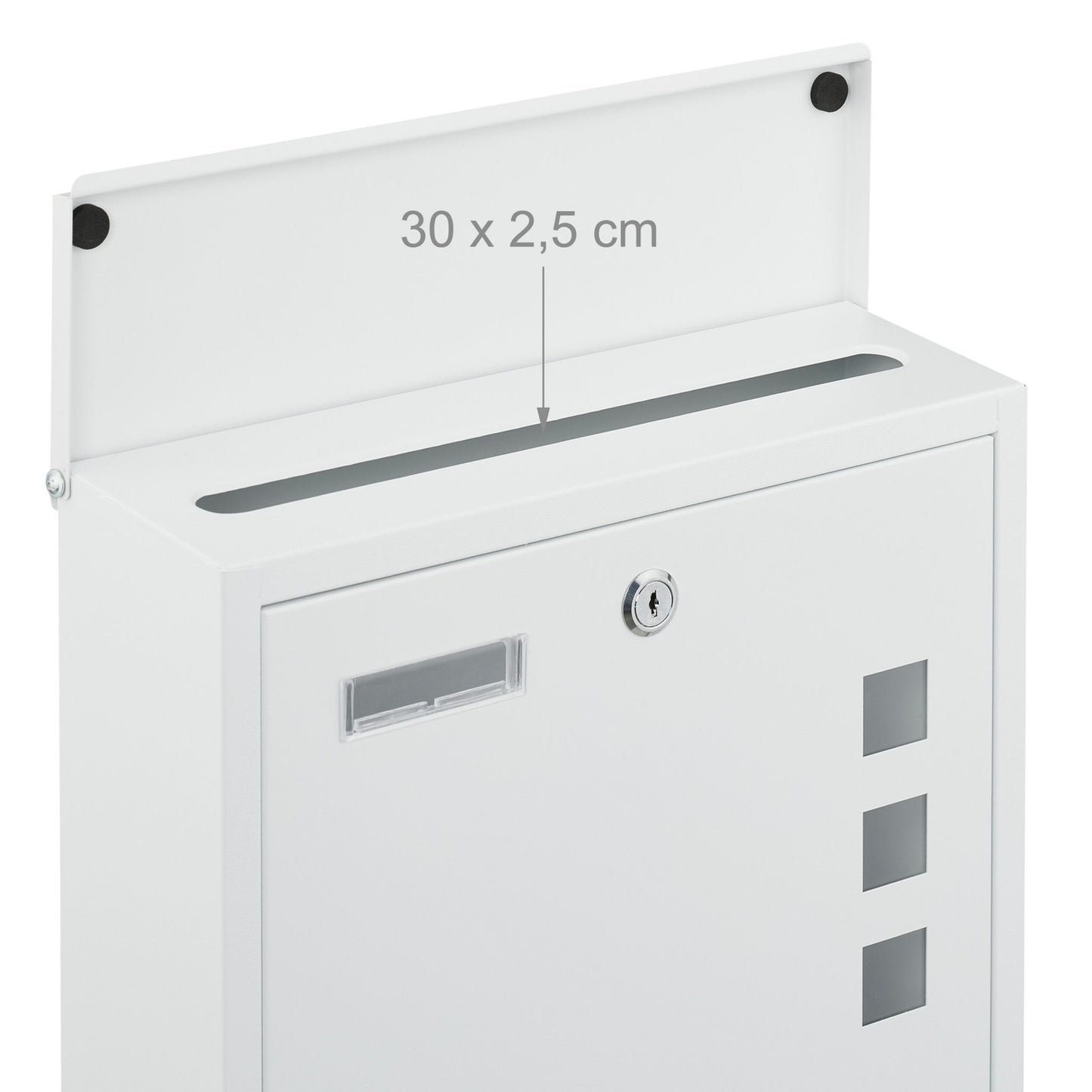 Letterbox with Viewing Window – Wall-Mounted, Iron, C4 Slot